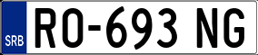 Trailer License Plate